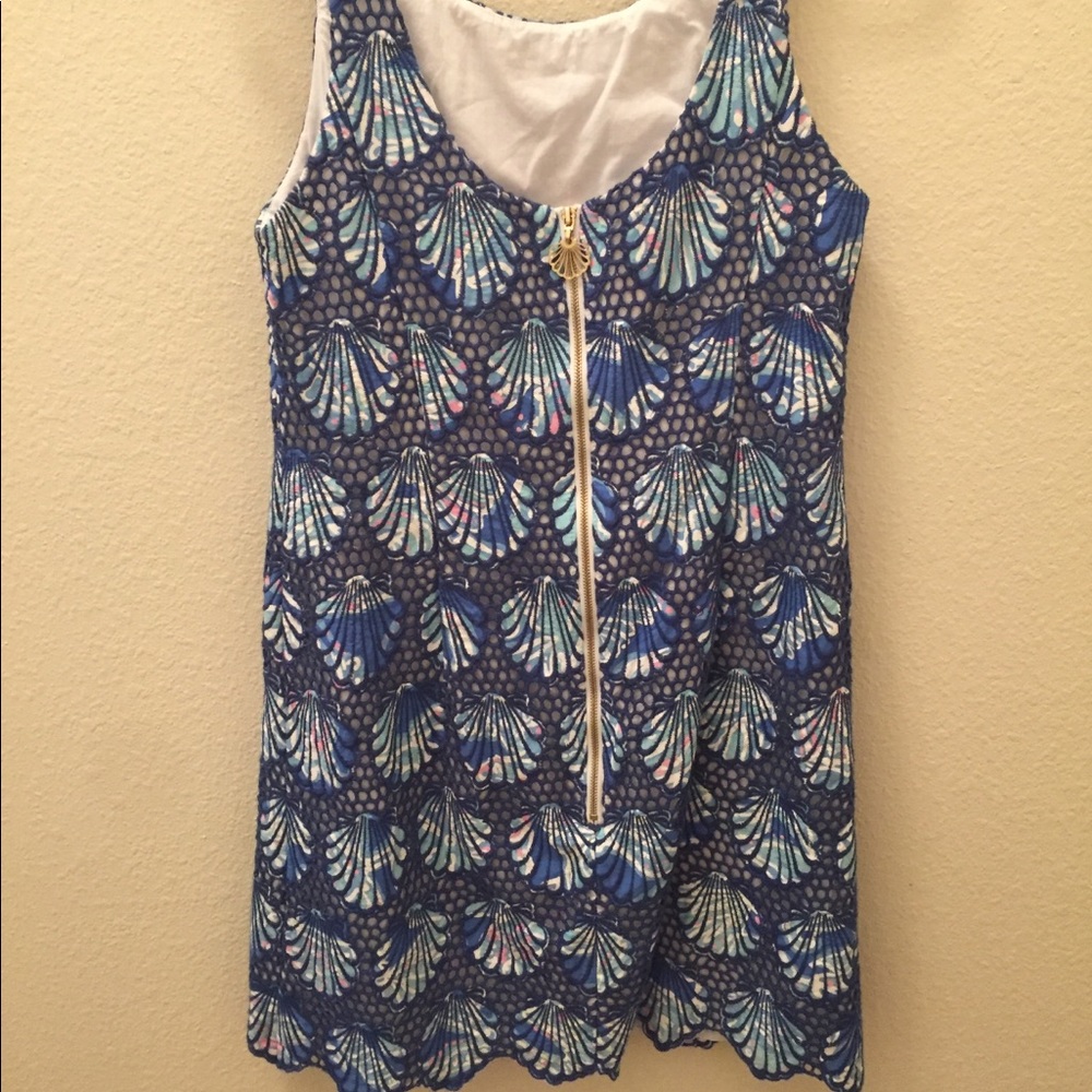 Lilly Pulitzer Aralyn Shell Eyelet Shift Dress - Picture 3 of 4